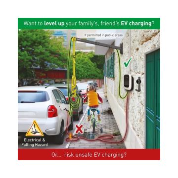 BARKAN EV80WM zidni nosač kabla za punjenje električnih vozila 80cm