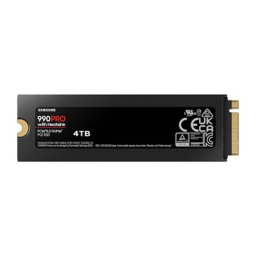 SAMSUNG 4TB M.2 NVMe  MZ-V9P4T0CW 990 Pro Series Heatsink SSD