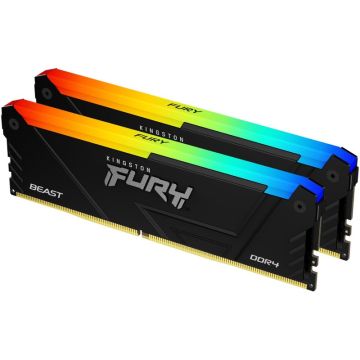 KINGSTON DIMM DDR4 32GB (2x16GB kit) 3200MT/s KF432C16BB2AK2/32 Fury Beast RGB