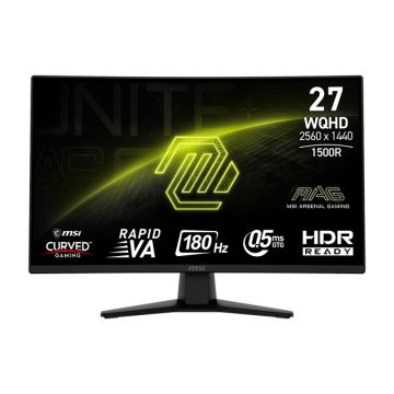 MSI 27 inča MAG 274CQF WQHD 2560x1440 180 Hz zakrivljeni gaming monitor