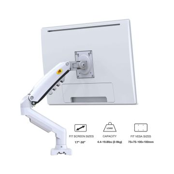 NORTH BAYOU F80 stoni nosač za monitor beli 17-30 inča