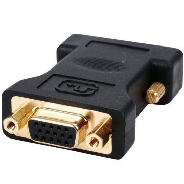 FAST ASIA Adapter DVI-I  (M) - VGA (F) crni