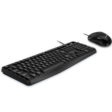 GENIUS KM-170 USB US crna tastatura+ USB crni miš