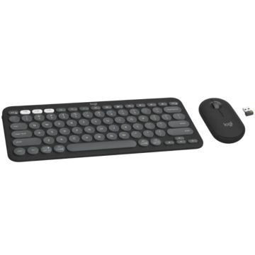 LOGITECH Pebble2 Wireless Combo US tastatura + miš crna