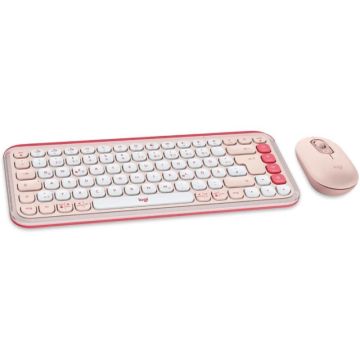 LOGITECH POP Icon Combo US tastatura rose