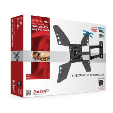 BARKAN 3400L.B LCD TV zglobni zidni nosač do 86 inča za ravne i zakrivljene televizore