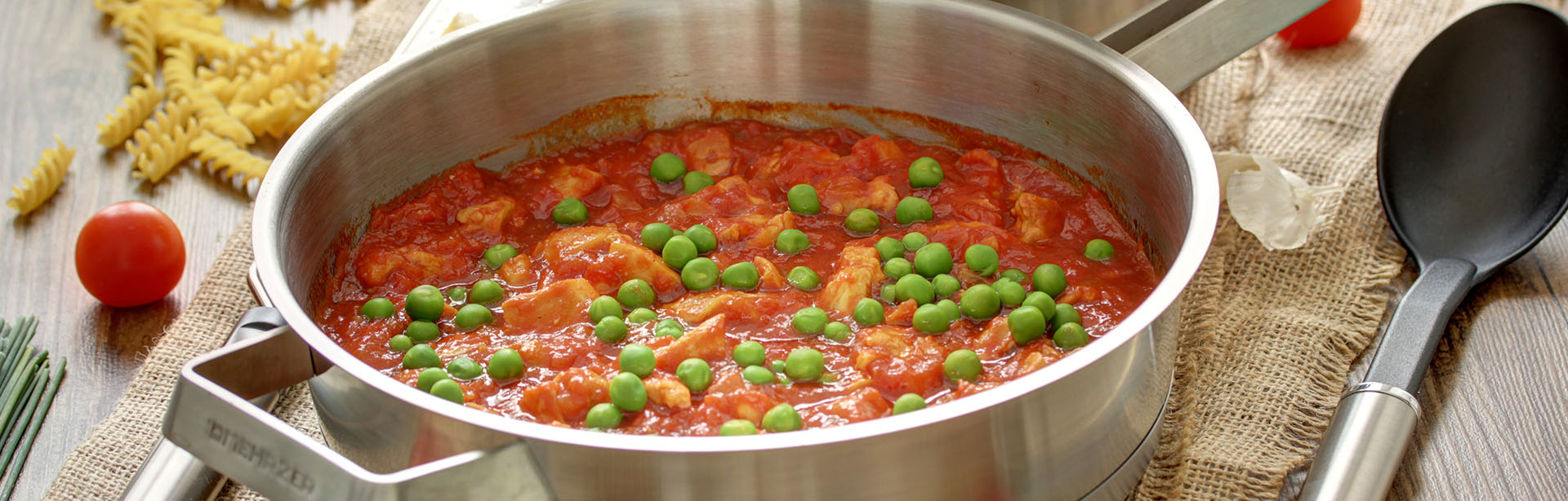 Fusilli sa piletinom i graškom